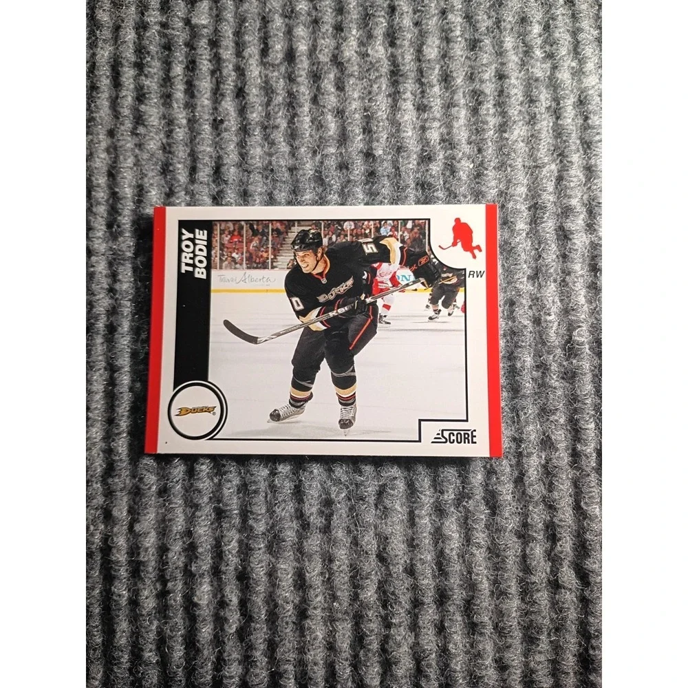 2010 Score Anaheim Ducks Troy Bodie Hockey Card #43